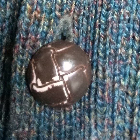 Vintage Pendleton Wool Cardigan Sweater Elbow Pads - Picture 7 of 8